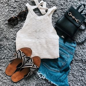 Billabong crochet tank